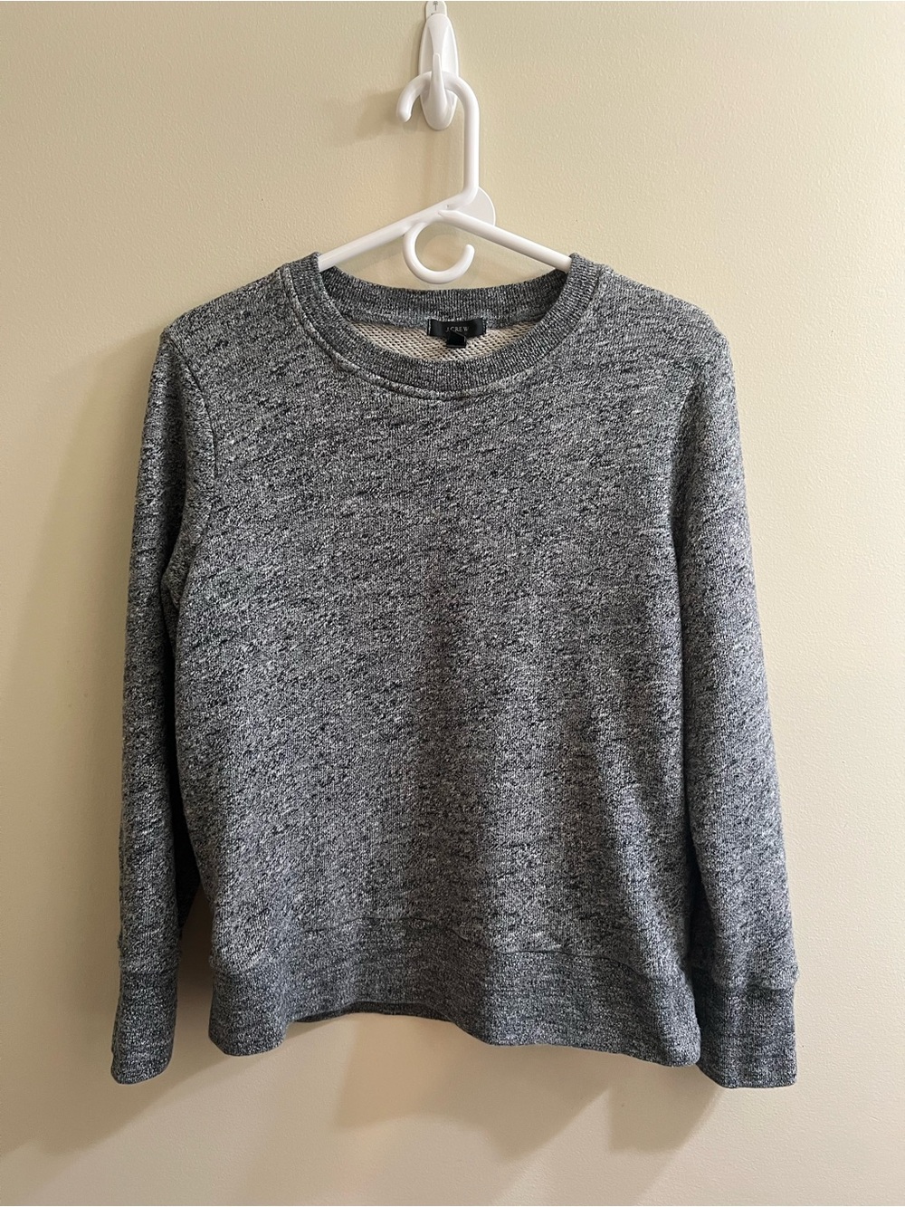 J. Crew Women’s Heather Gray Marled Crewneck Sweater Size Medium